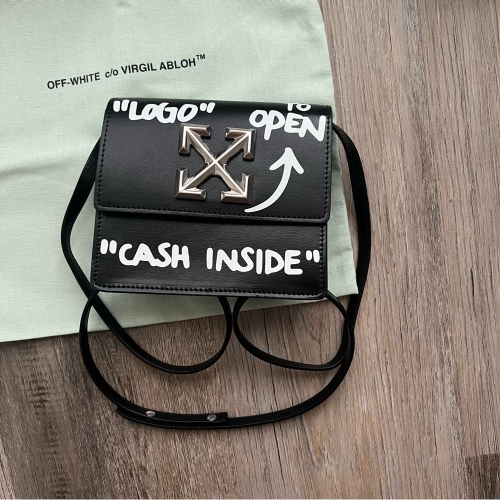 NWT rare Off White Cash Only Jitney bag - Picture 3 of 14